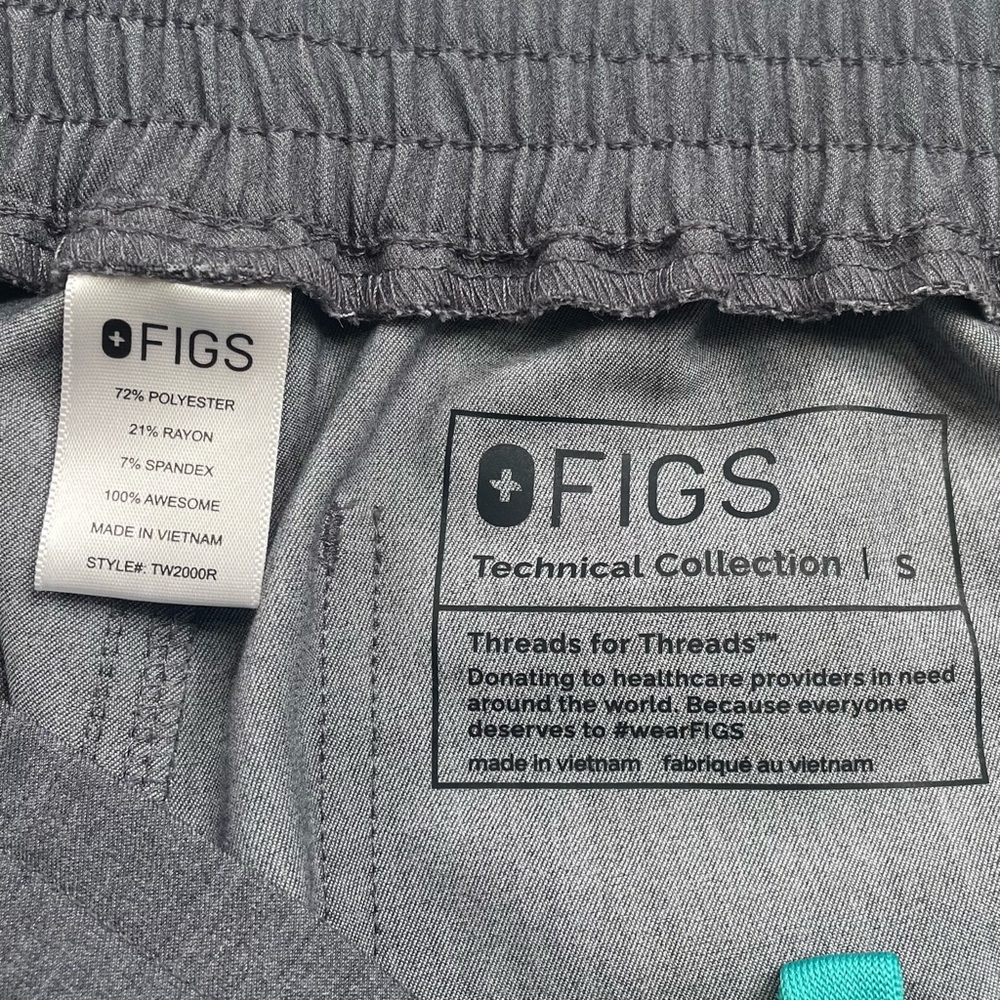 Figs Gray Cargo Pants Teal Drawstring
Size Small ~‎ Healthcare ~Medical Staff - Picture 2 of 12